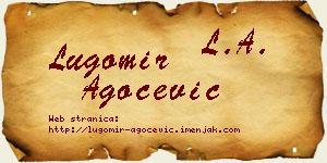 Lugomir Agočević vizit kartica